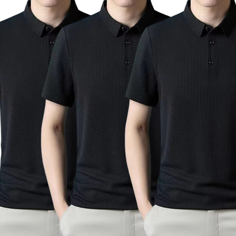 [PAGUE 1 LEVE 3] - Camisa Polo Fresh Seda Gelo