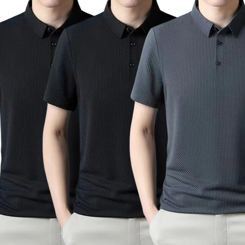 [PAGUE 1 LEVE 3] - Camisa Polo Fresh Seda Gelo