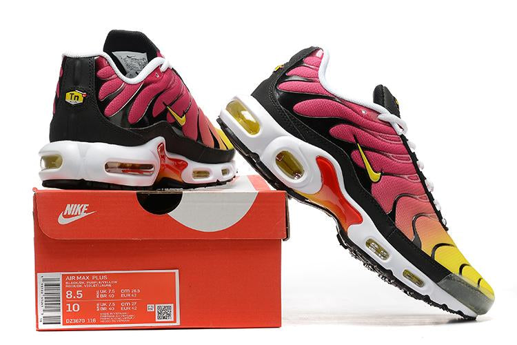 TÊNIS NIKE AIR MAX PLUS TN "RAINBOW AMARELO/ROSA"