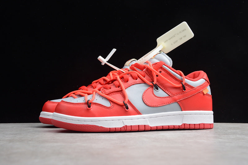 NK Dunk Low Off-White University Red