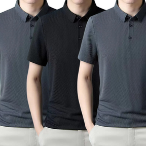 [PAGUE 1 LEVE 3] - Camisa Polo Fresh Seda Gelo