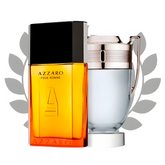 Combo de Perfumes Invictus e Azzaro