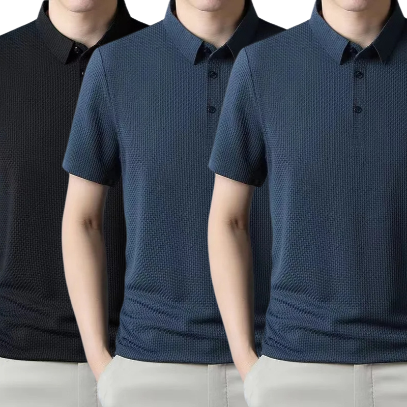 [PAGUE 1 LEVE 3] - Camisa Polo Fresh Seda Gelo