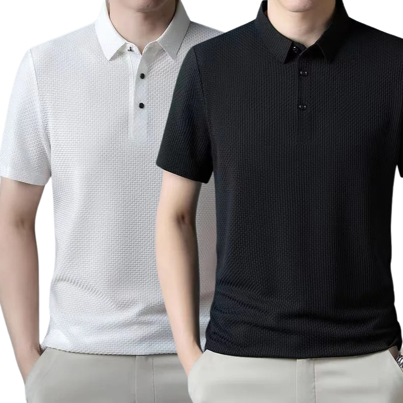 [PAGUE 1 LEVE 2] - Camisa Polo Ultra Fresh Seda Gelo + Relogio de Brinde