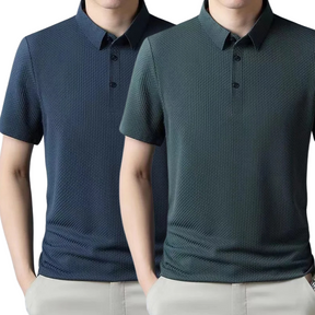 [PAGUE 1 LEVE 2] - Camisa Polo Ultra Fresh Seda Gelo + Relogio de Brinde