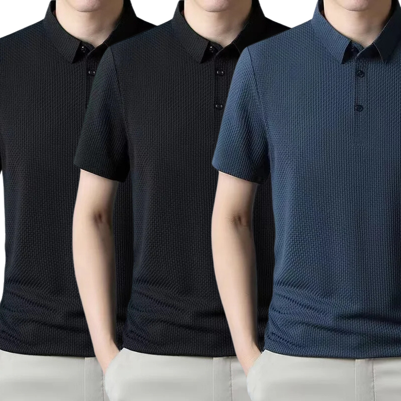 [PAGUE 1 LEVE 3] - Camisa Polo Fresh Seda Gelo