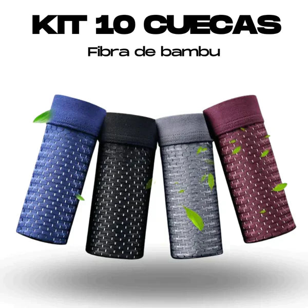 Kit Cuecas de Fibra de Bambu Sky Hero - PAGUE 5 LEVE 10 (BRINDE +6 MEIAS LUPO)