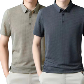 [PAGUE 1 LEVE 2] - Camisa Polo Ultra Fresh Seda Gelo + Relogio de Brinde