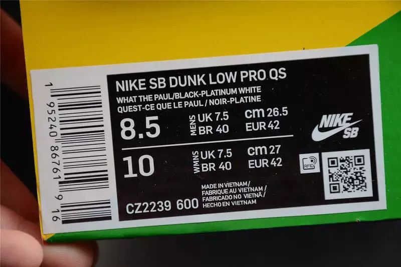 NK SB Dunk Low What The Paul